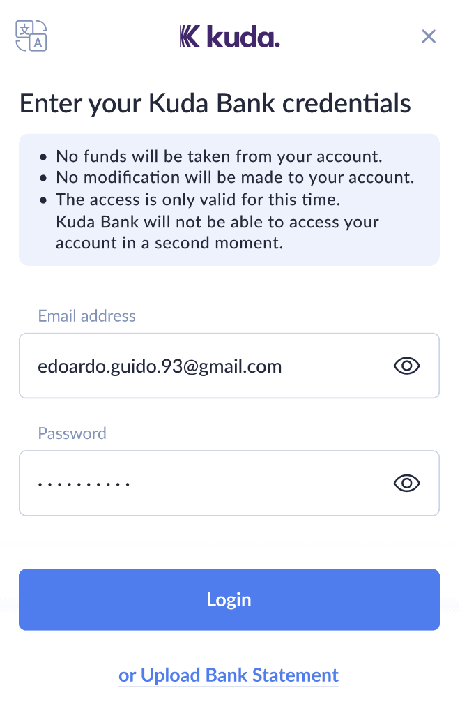 MetaMap SDK screen